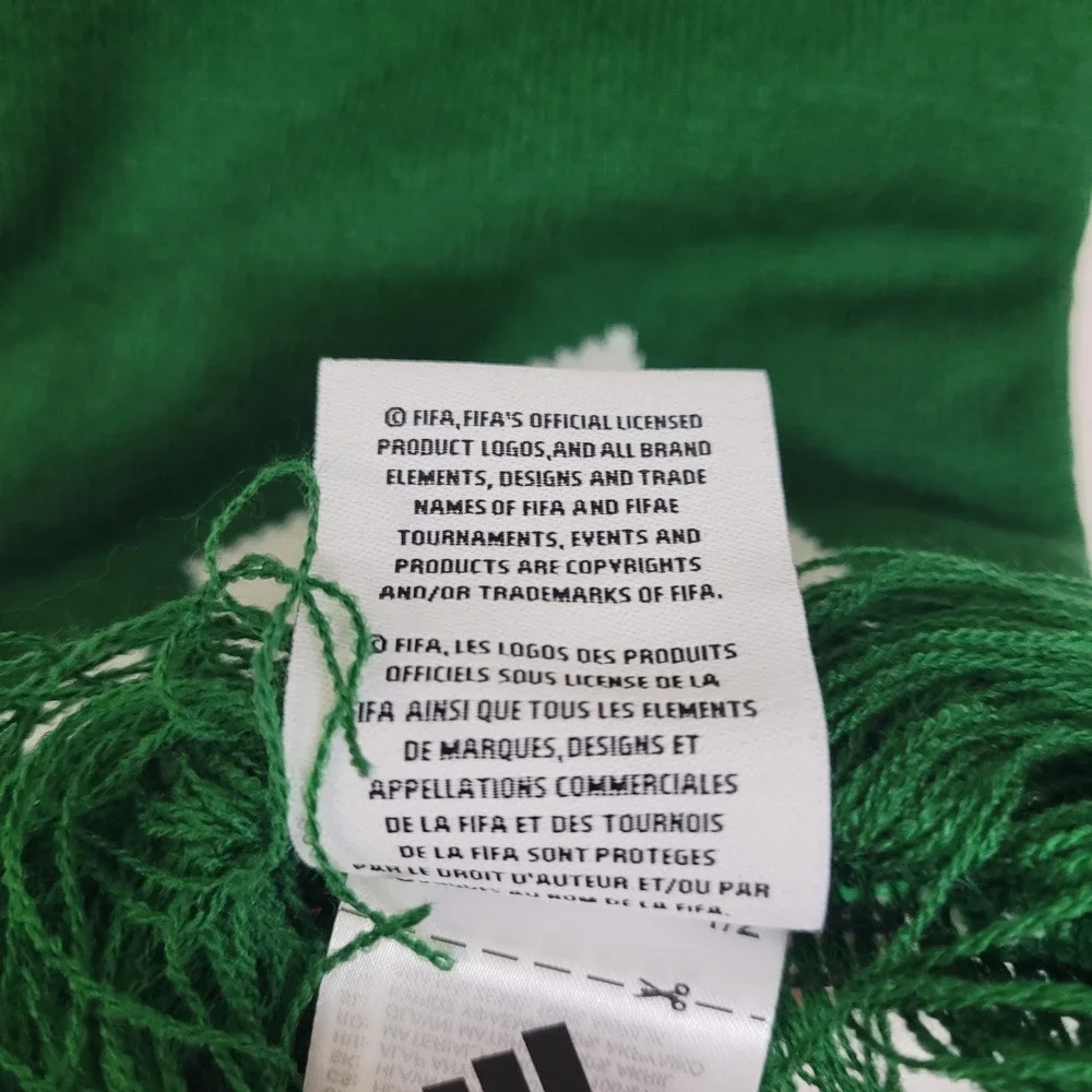 Adidas FIFA World Cup 26 Host Nations Scarf Green Red Blue Knit Soccer NWT